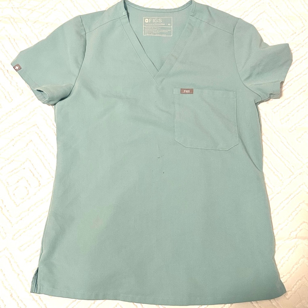 Figs XS scrub set- sea glass
